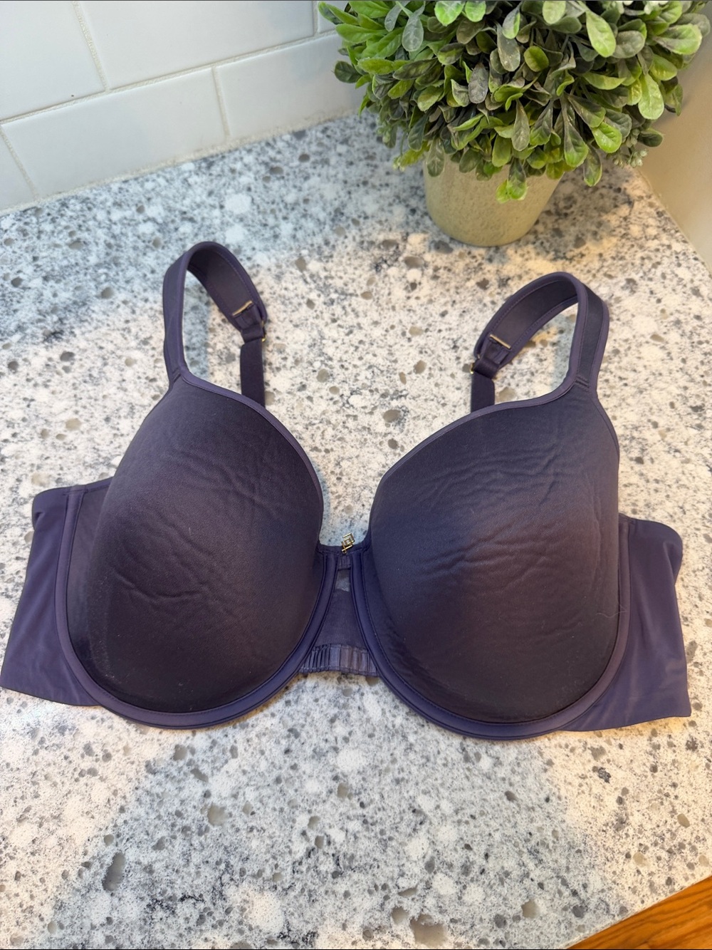 Thirdlove Seamless Plunge Bra in Deep Plum size 38E